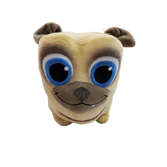 Disney Rolly Plush Puppy Dog Pals Pug 12 Inch Stuffed Animal Toy Tan Brown - Picture 6 of 12